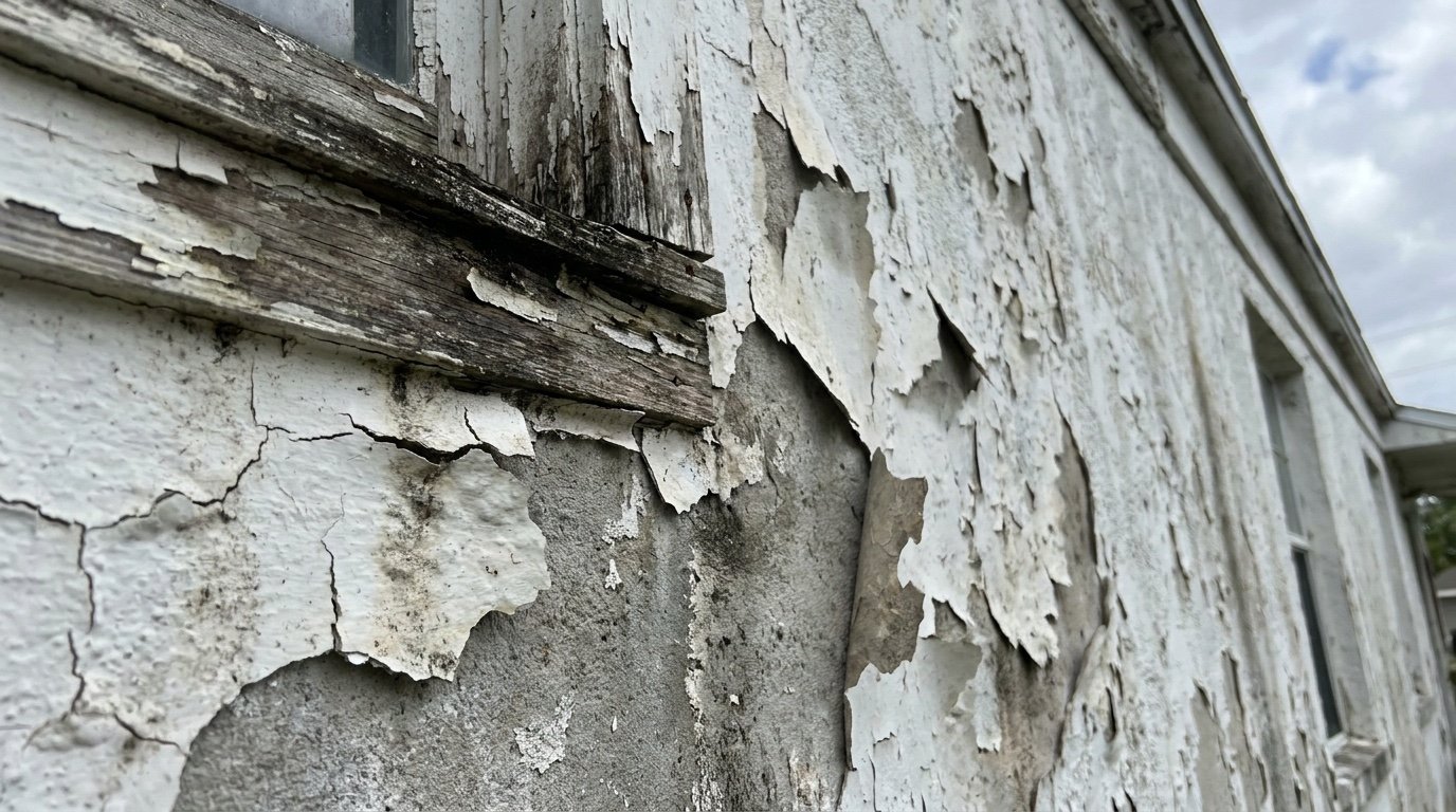 Peeling & cracking painting
